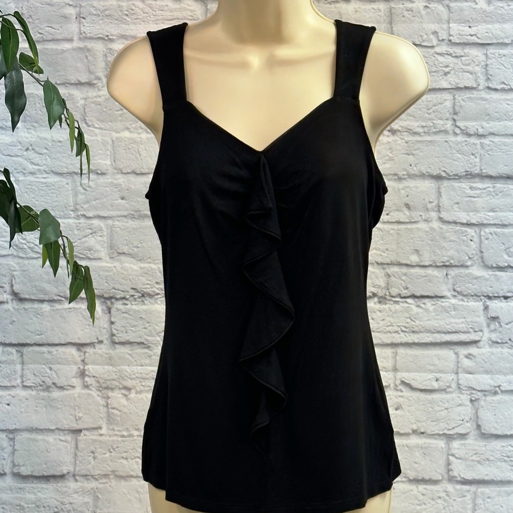 White House Black Market Black Sleeveless Top